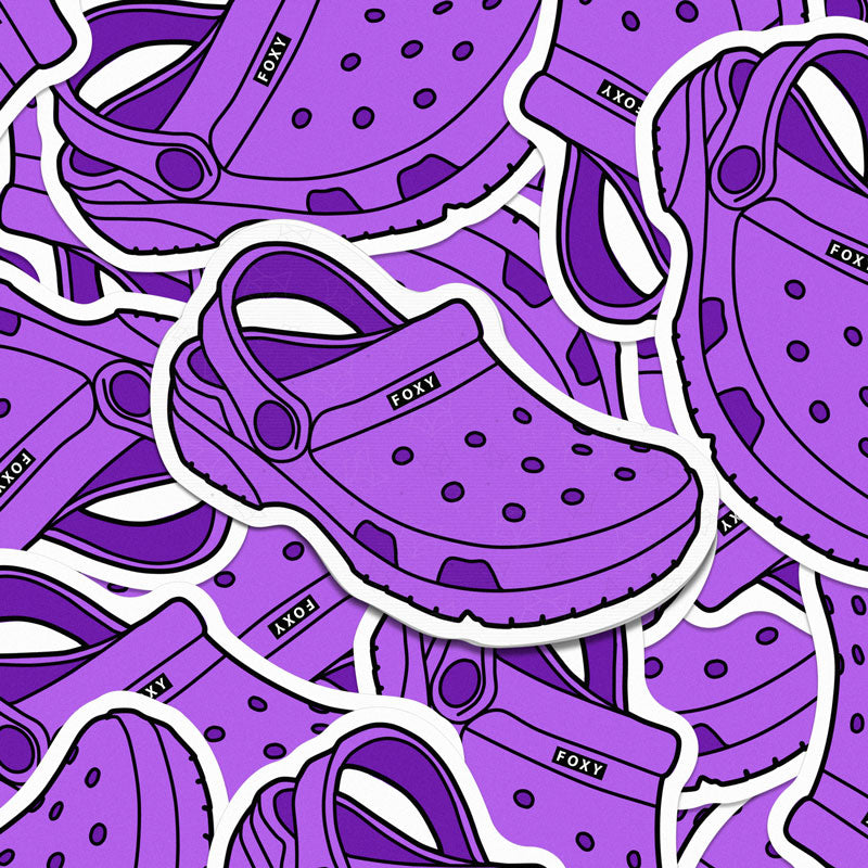 Crocs Violeta - Sticker