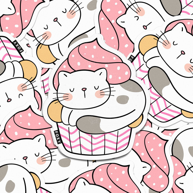 Cupcake Cat - Sticker