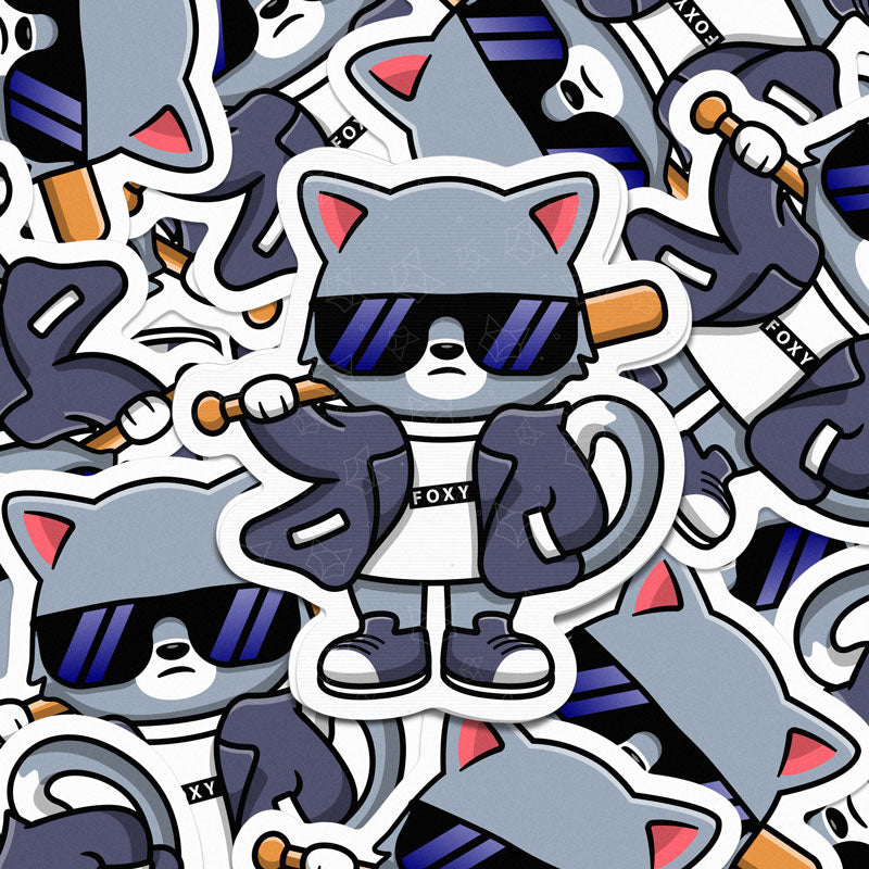 Negan Cat - Sticker