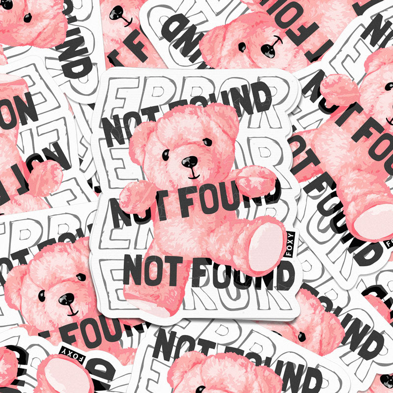 Not Found Teddy - Sticker