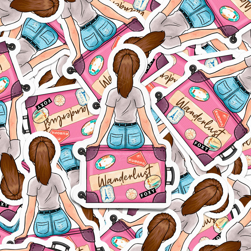 Wanderlust Girl - Sticker