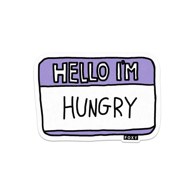 Humngry Sticker Iphone Hello I'm Hungry - Sticker